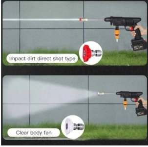 Rechargeable Cordless High Pressure Car Washer Gun
